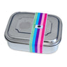 Brotzeit ZWEIER Lunchboxen Brotdose Jausenbox mit Unterteilung aus Edelstahl 100% BPA frei