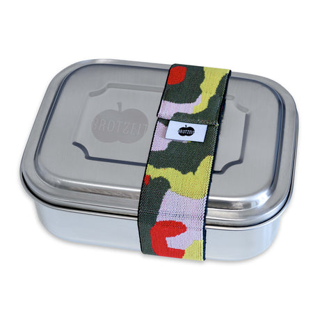 Brotzeit ZWEIER Lunchboxen Brotdose Jausenbox mit Unterteilung aus Edelstahl 100% BPA frei