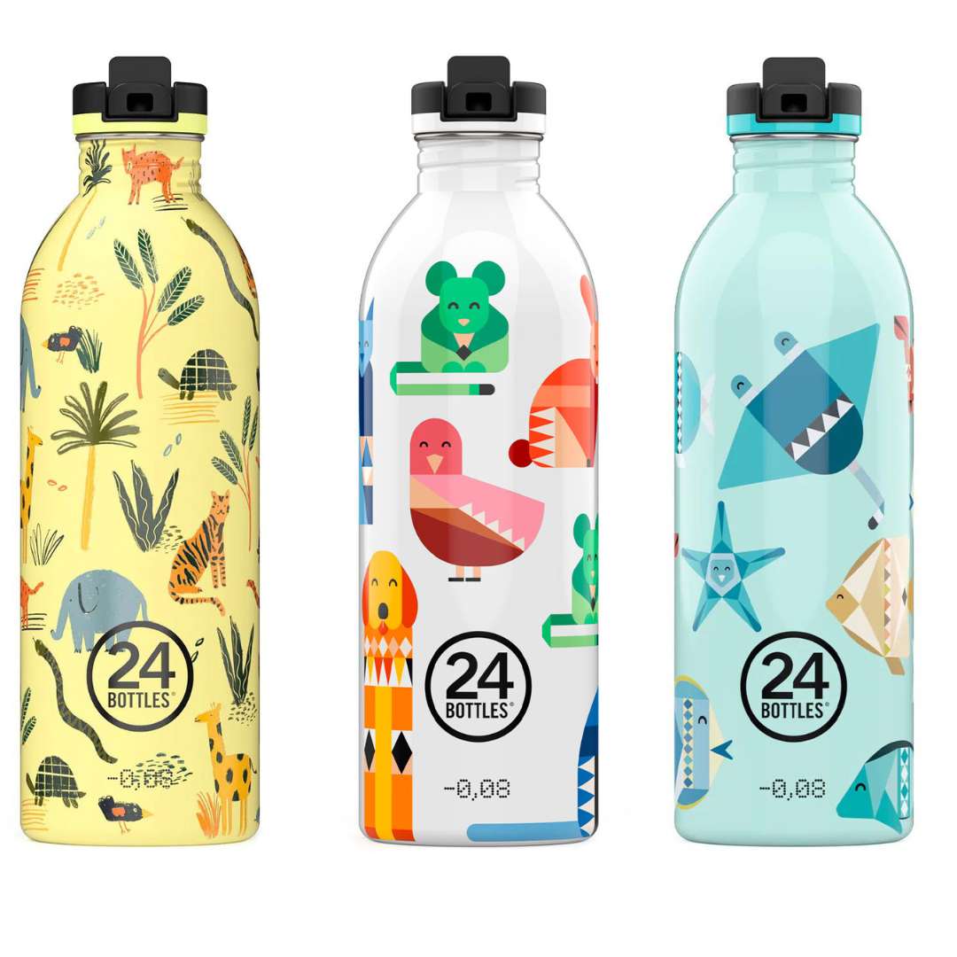 24bottles drinking bottle 500ml Kids collection with sport cap