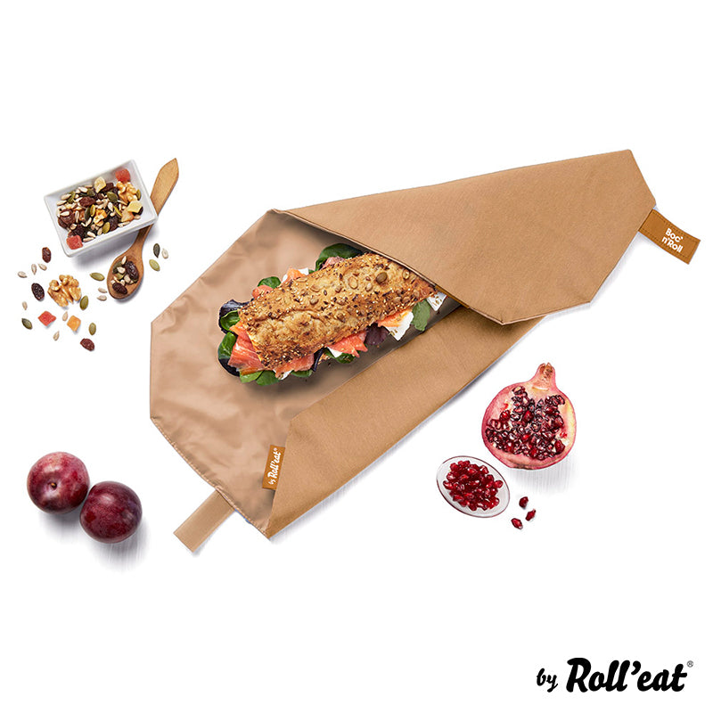 Roll'eat Boc`n`Roll NATURE Sandwich Wrap washable snack wrap bread bag