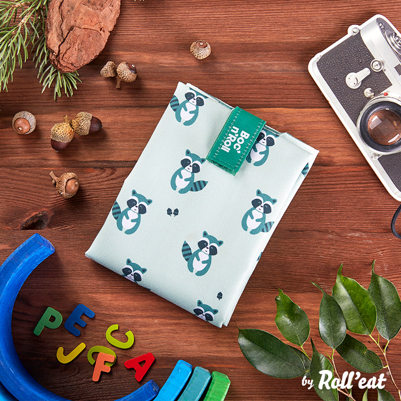 Roll'eat Boc`n`Roll ANIMALS Collection Sandwich Wrap washable snack bag bread bag
