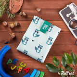 Roll'eat Boc`n`Roll ANIMALS Collection Sandwich Wrap washable snack bag bread bag