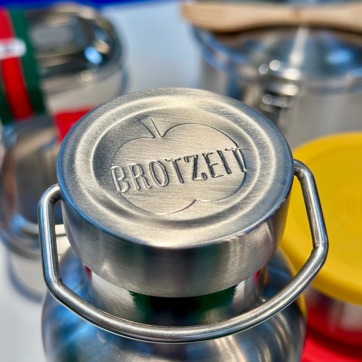 Brotzeit Ersatzdeckel Verschluss Edelstahl BPAfrei Deckel für Trinkfla – pureandgreen-shop