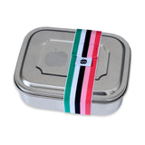 Brotzeit ZWEIER Lunchboxen Brotdose Jausenbox mit Unterteilung aus Edelstahl 100% BPA frei