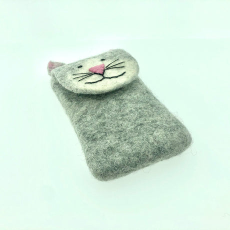 Cell phone case felt bag handmade from felt