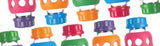 Lifefactory Cap Lid Screw Cap Set of 4 Coloured for Glass Drinking Bottles 260ml and 120ml