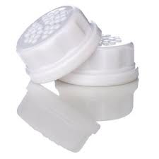 Lifefactory Cap Lid Screw Cap Set of 2 for Glass Drinking Bottles 260ml and 120ml white