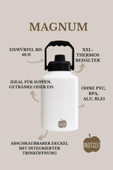 Brotzeit MAGNUM 1,9l Thermosflasche Thermosbehälter aus Edelstahl