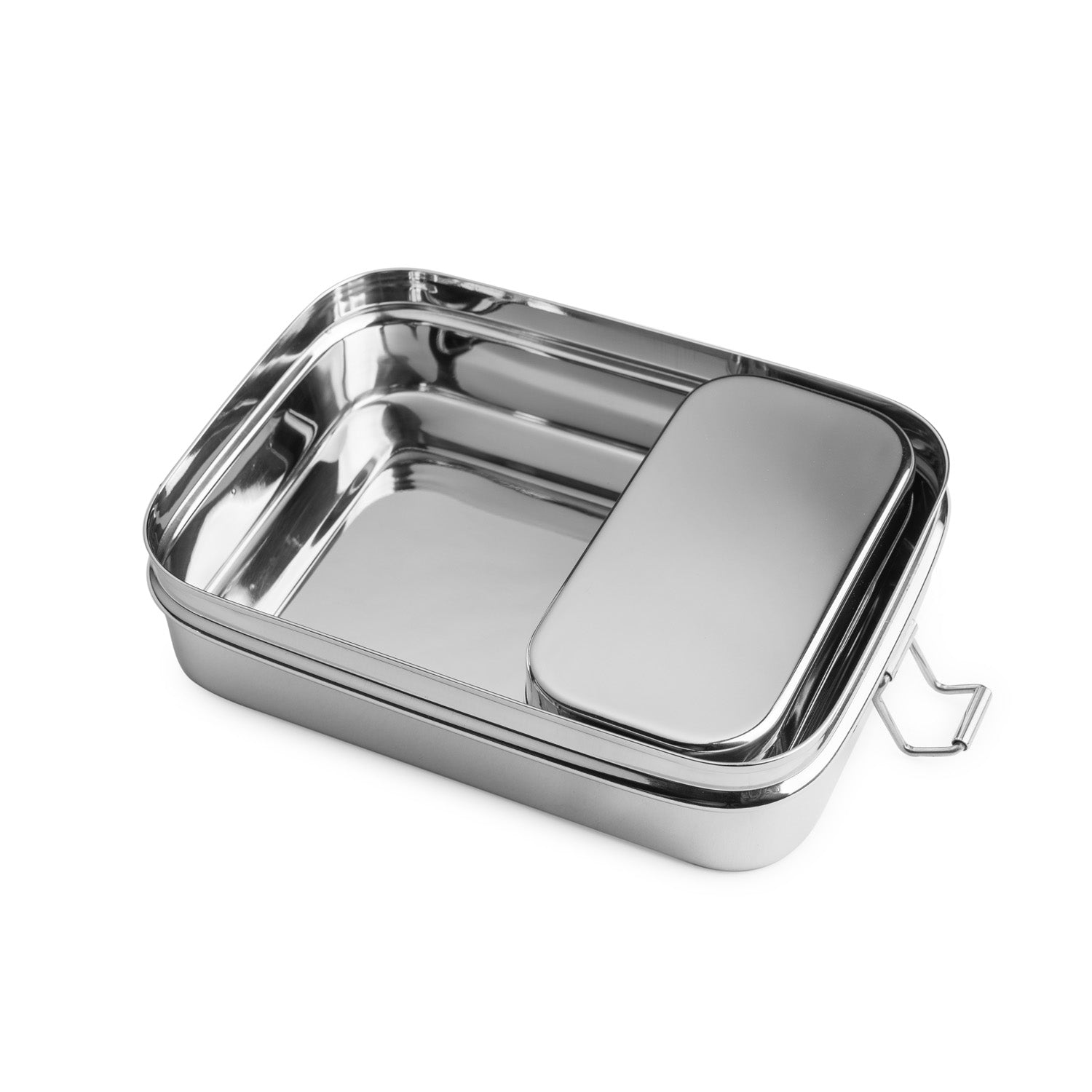 Brotzeit 2in1 Lunchbox Aus Edelstahl – 18x13x5 Cm, Lebensmittelecht, Spülmaschinenfest