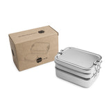 Brotzeit Lunchboxes 3in1 Three-in-one lunch box made of stainless steel 100% BPA free tightly closed