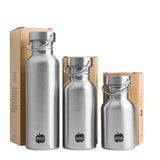 Brotzeit drinking bottle made of stainless steel, plastic-free and BPA-free in 3 sizes