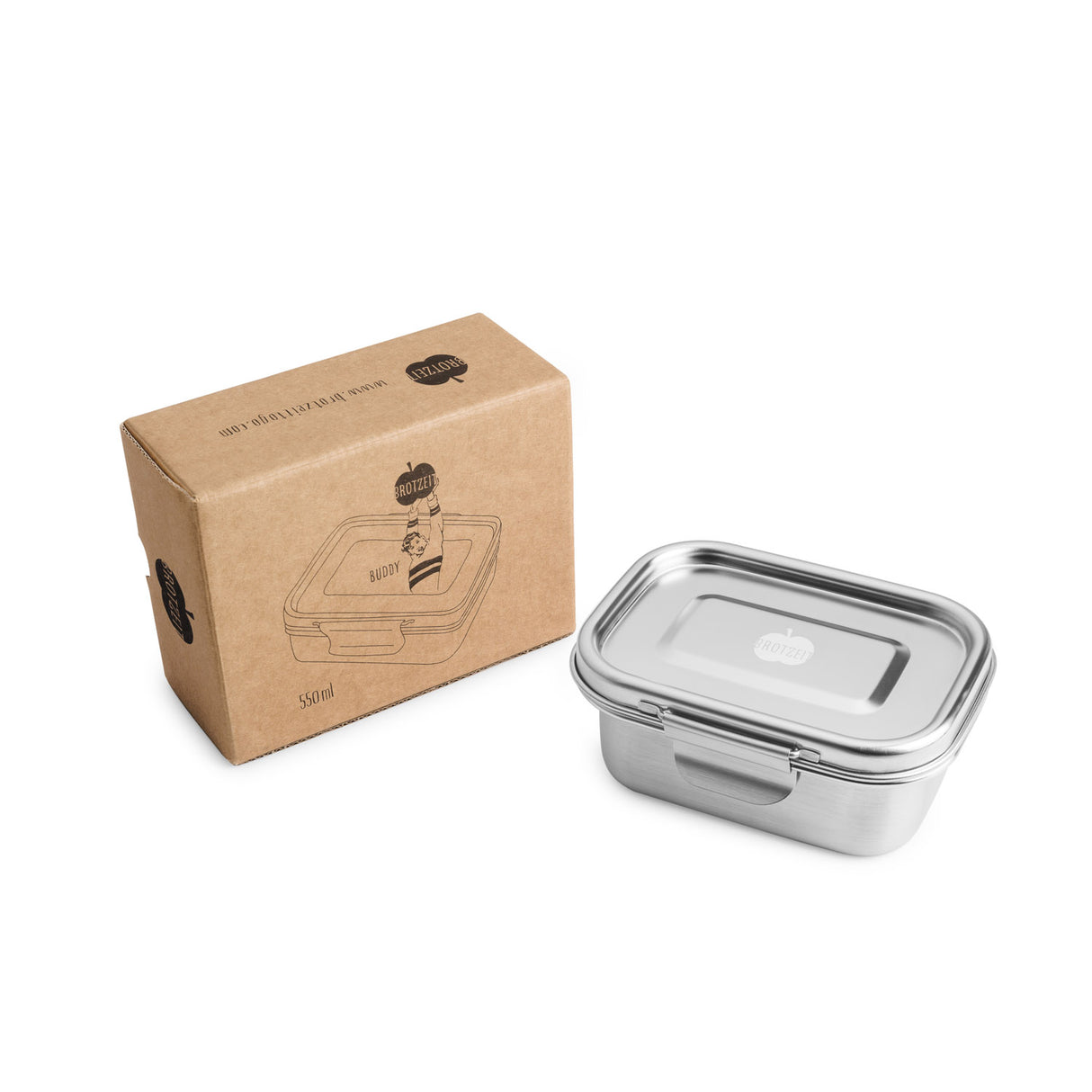 Brotzeit BUDDY leak-proof lunch box made of stainless steel