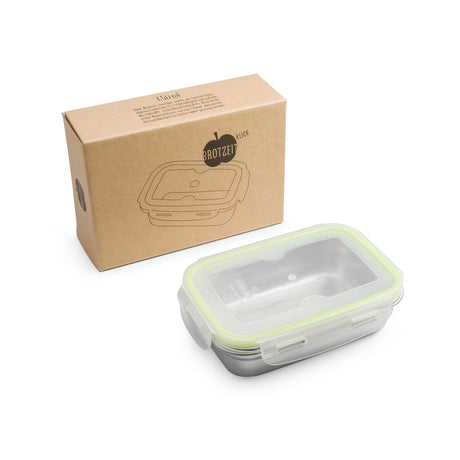 Brotzeit klick lunch box made of stainless steel 100% BPA free tightly sealable