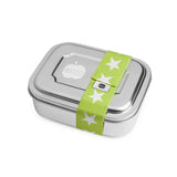 Brotzeit ZWEIER Lunchboxen Brotdose Jausenbox mit Unterteilung aus Edelstahl 100% BPA frei