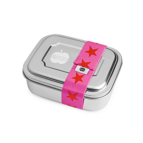 Brotzeit ZWEIER Lunchboxen Brotdose Jausenbox mit Unterteilung aus Edelstahl 100% BPA frei