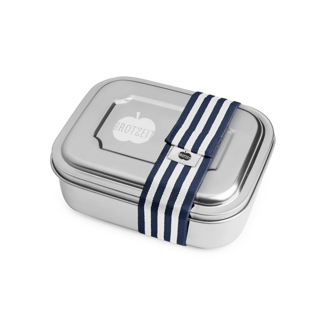 Brotzeit ZWEIER Lunchboxen Brotdose Jausenbox mit Unterteilung aus Edelstahl 100% BPA frei