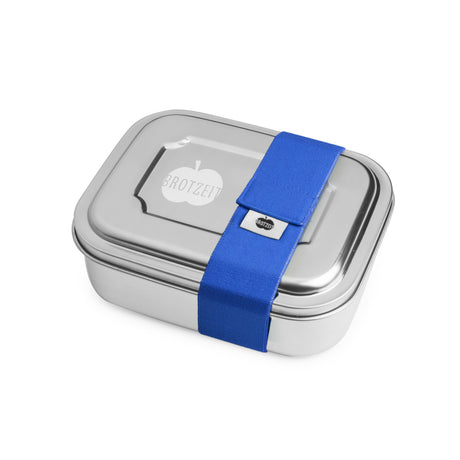 Brotzeit ZWEIER Lunchboxen Brotdose Jausenbox mit Unterteilung aus Edelstahl 100% BPA frei