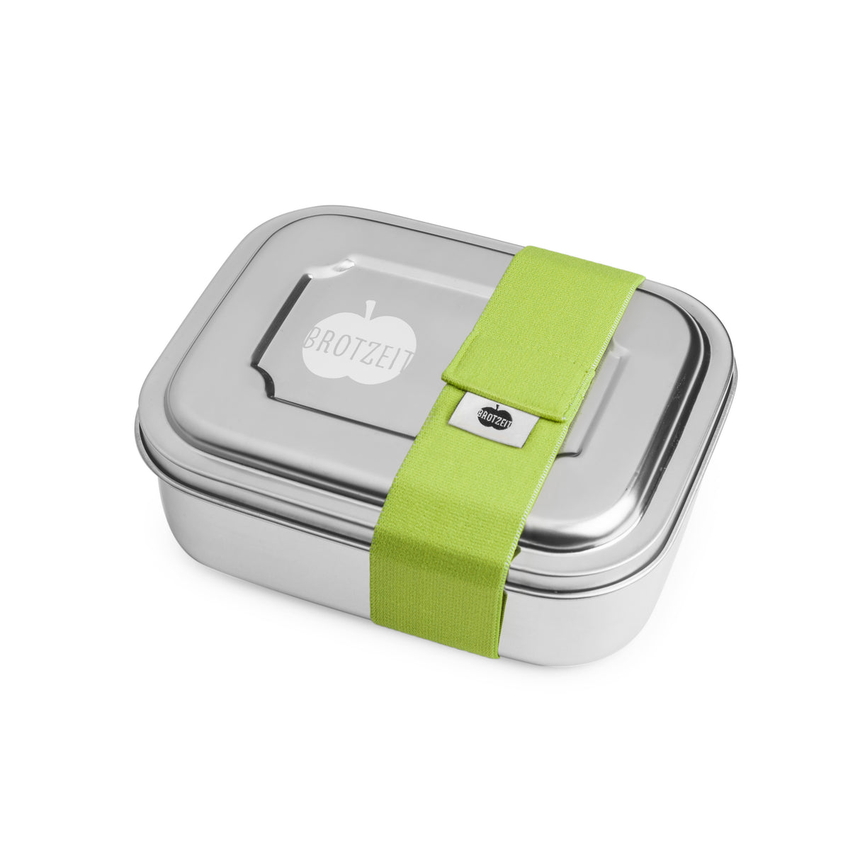 Brotzeit ZWEIER Lunchboxen Brotdose Jausenbox mit Unterteilung aus Edelstahl 100% BPA frei