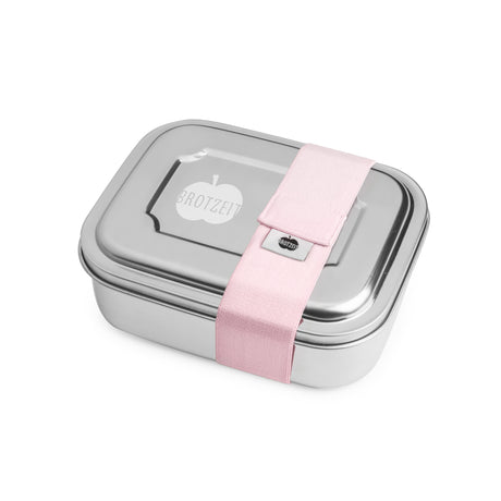 Brotzeit ZWEIER Lunchboxen Brotdose Jausenbox mit Unterteilung aus Edelstahl 100% BPA frei