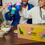 24bottles REactive Cup made of stainless steel - which change their color Stainless steel cup Party cup 4-pack