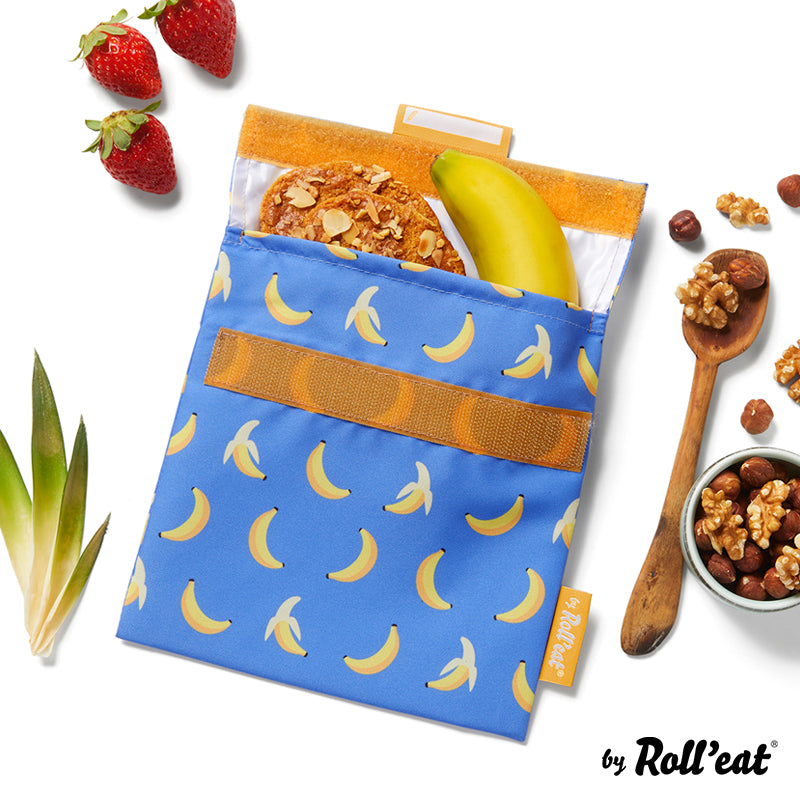 Roll'eat Snack'n'go FRUITS Lunchbag washable snack bag bread bag