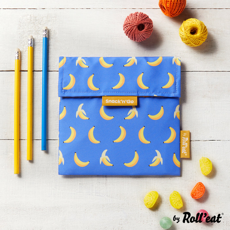 Roll'eat Snack'n'go FRUITS Lunchbag washable snack bag bread bag