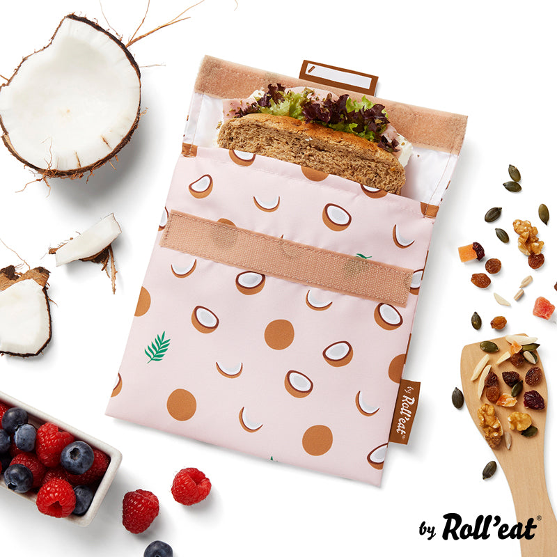 Roll'eat Snack'n'go FRUITS Lunchbag washable snack bag bread bag
