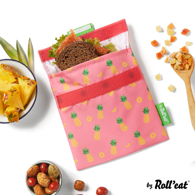 Roll'eat Snack'n'go FRUITS Lunchbag washable snack bag bread bag