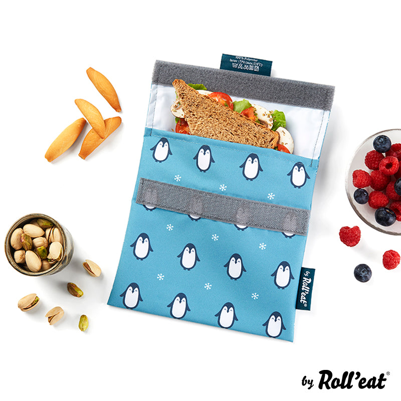 Roll'eat Snack'n'go ANIMAL Lunchbag washable snack bag bread bag
