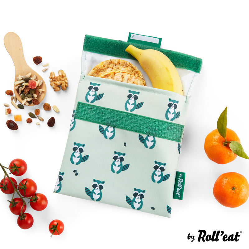 Roll'eat Snack'n'go ANIMAL Lunchbag washable snack bag bread bag