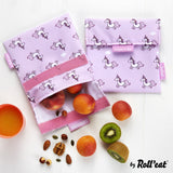 Roll'eat Snack'n'go ANIMAL Lunchbag washable snack bag bread bag