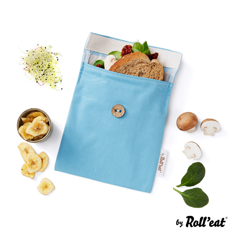 Roll'eat Snack'n'go BIO Lunchbag washable snack bag bread bag