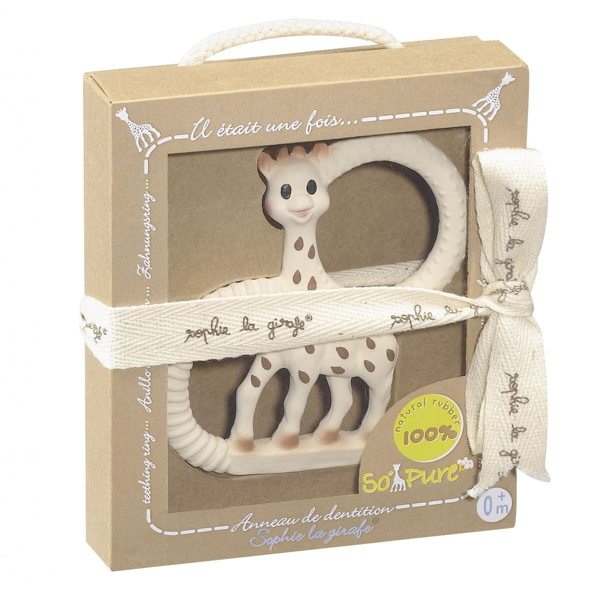 Sophie la girafe teething ring made of natural rubber 0M+ BPA-free teething ring