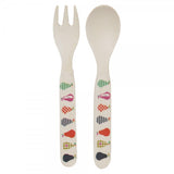 bamboo children's cutlery set starter set fork spoon