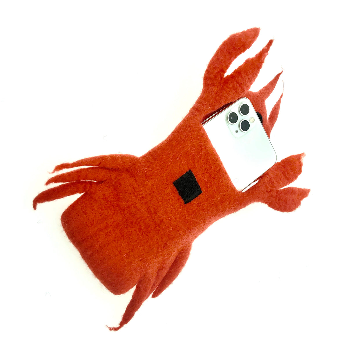 Cell phone case felt bag handmade from felt
