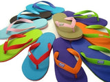 Hippobloo Flip Flop green polka made of natural rubber BPA-free vegan Hippo Bloo