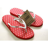 Hippobloo Flip Flop rote Polka aus Naturkautschuk BPAfrei vegan Hippo Bloo