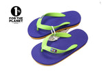 Hippobloo Flip Flop for children CAPRI blue green orange made of natural rubber BPA-free vegan Hippo
