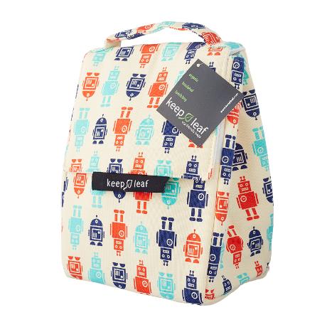 Keep Leaf insulated lunch bag made of organic cotton washable bread bag snack bag