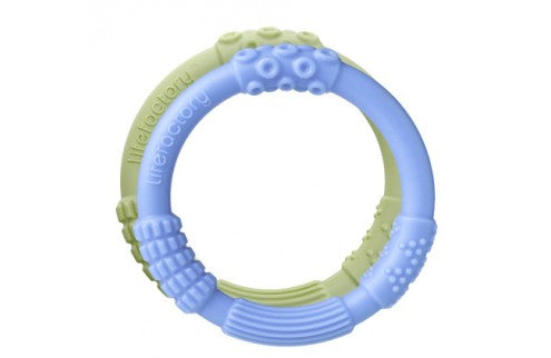 Lifefactory Silicone Teething Ring Set of 2 BPA free Baby Teething Ring
