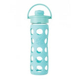 Lifefactory glass drinking bottle 650ml with sport cap flip top cap 22 oz