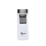 Qwetch teapot to go tea thermos bottle made of glass 0.35l BPA free mobiliThe