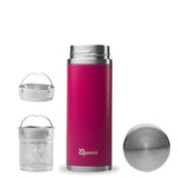 Qwetch teapot to go tea thermos bottle made of stainless steel 0.3l BPA free mobiliThe