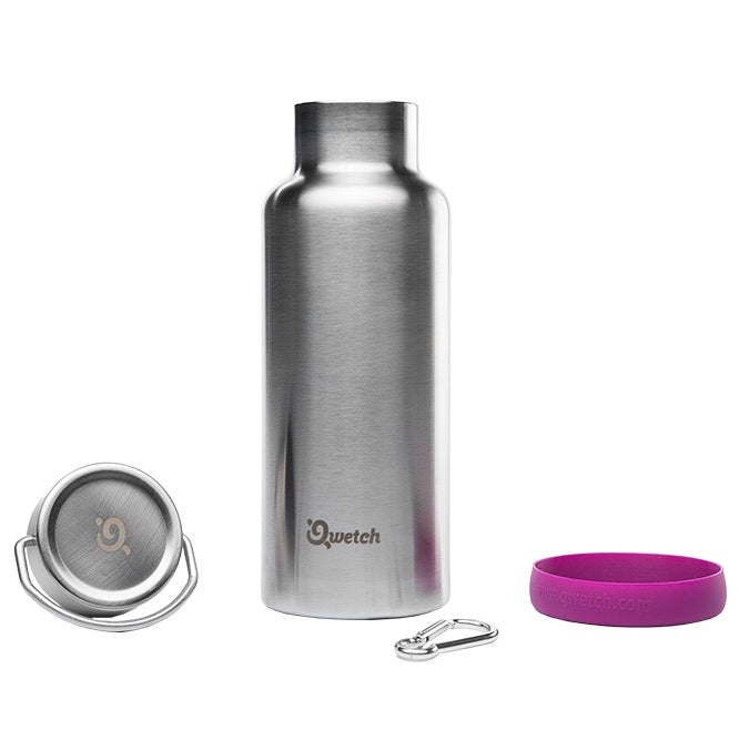 Qwetch travel pot thermos flask made of stainless steel drinking bottle 0.5l BPA free