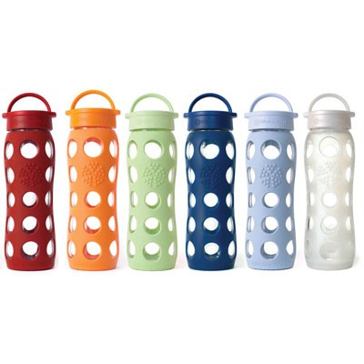 Lifefactory 650 ml Trinkflaschen aus Glas BPA frei in tollen Farben
