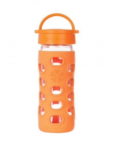 Lifefactory Trinkflasche aus Glas 350ml mit Classic Cap 12oz BPA frei