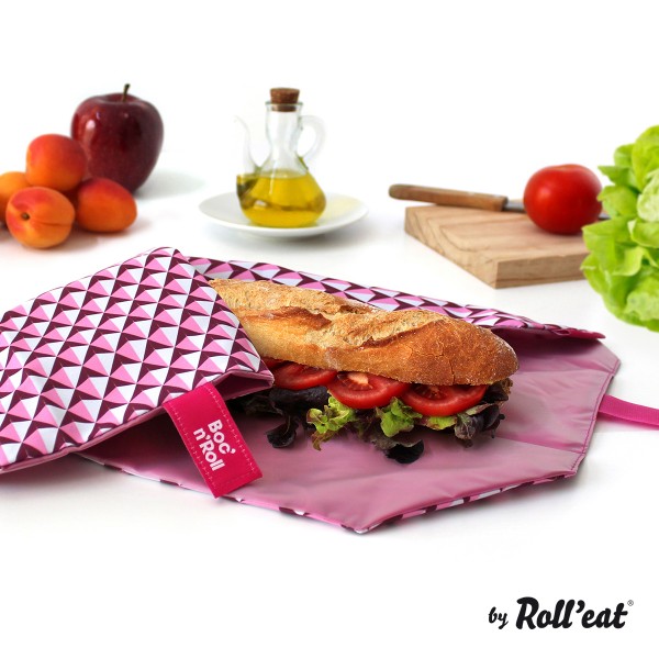 Roll&#039;eat Boc`n`Roll Tiles Sandwich Wrap waschbarer Snack wrap Brotbeutel